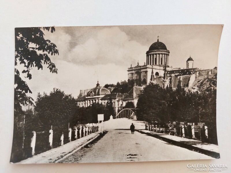 Old postcard photo postcard Esztergom basilica with the archbishop's palace