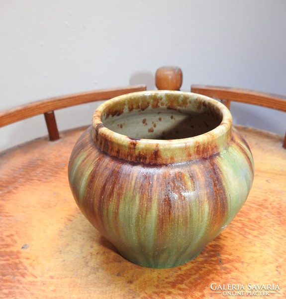 Stained ceramic vase