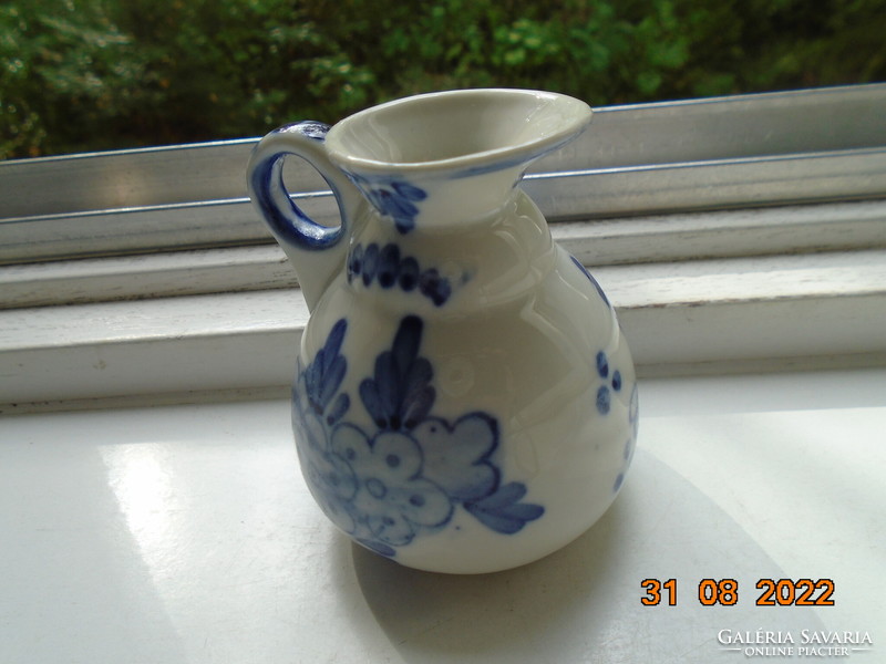 Rare Biedermeier hand painted old delft jug
