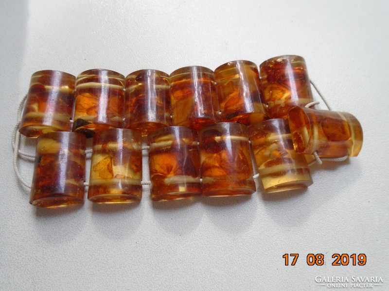 Amber bracelet with inclusions