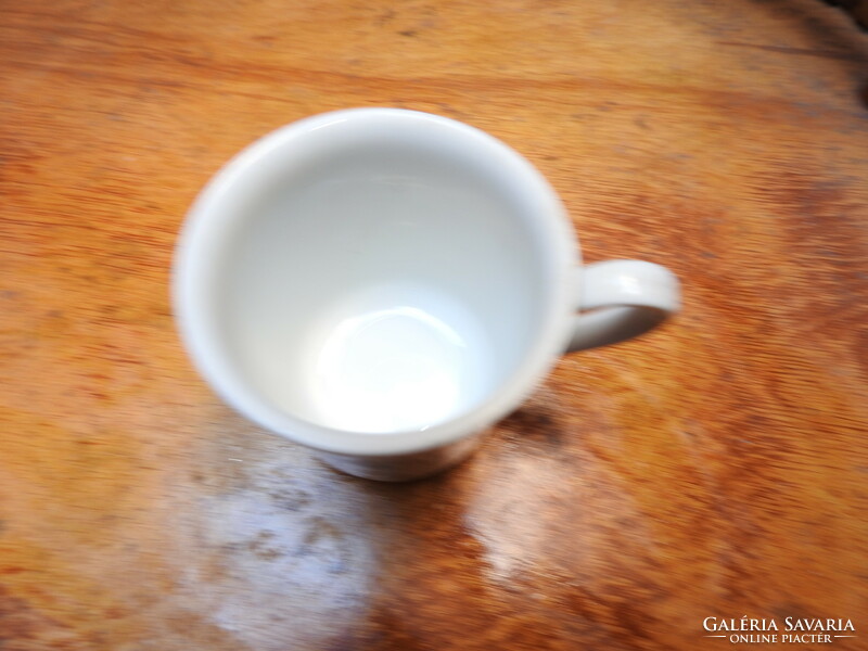 Rose pattern mug with German inscription