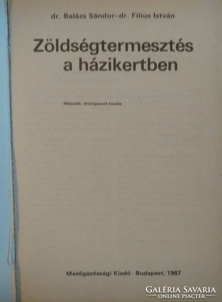 Zöldségtermesztés a házikertben, Ajánljon!