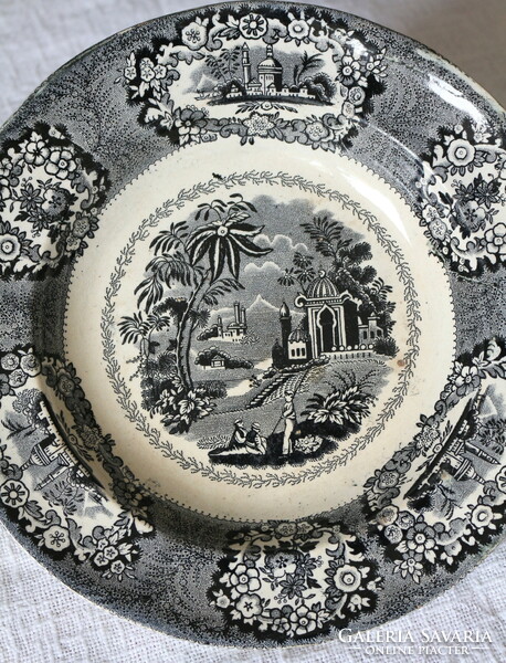 Antique faience, kannreuther frauer & co. Birmingham plate, 1870s