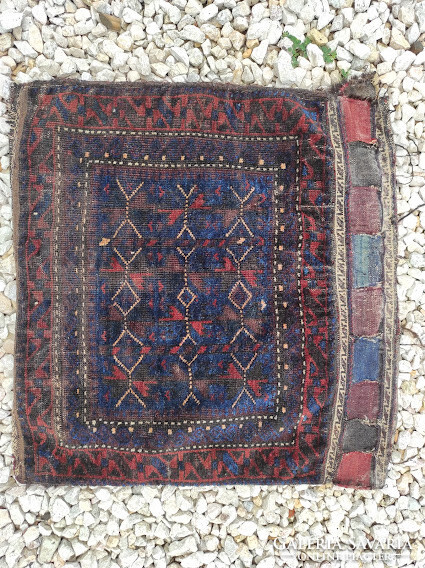 Antique Hand Knotted Carpet Arabic Knotted Camel Bag Camel Bag 5884