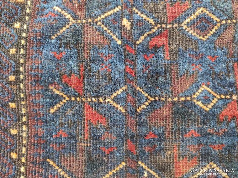 Antik kézi csomózás szőnyeg arab csomózott tevetáska teve táska 5884