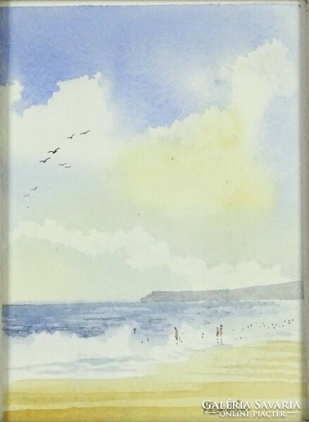 1I659 xx. Century painter: beach bathing