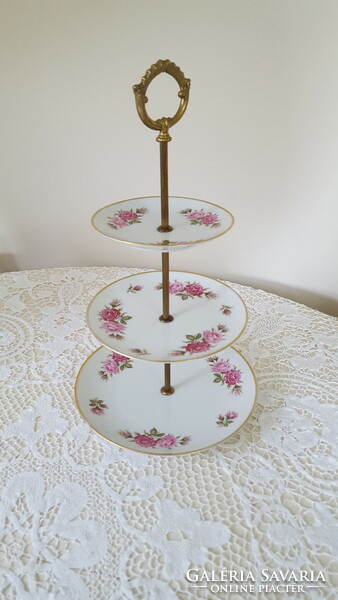 Bavaria porcelain, three-tiered, rose display