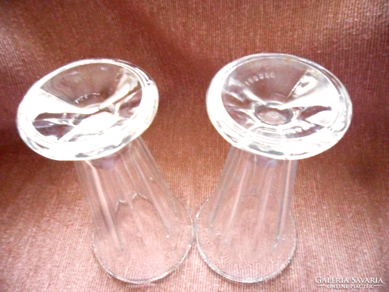 2 pcs Bieder style vase, cup, ice cream, creamy glass