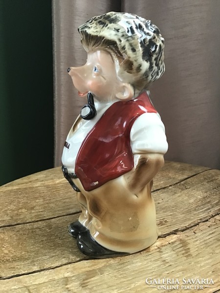 Régi Német porcelán Mecki figura