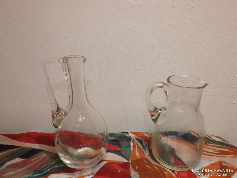 2 old glass bottles / piece bar