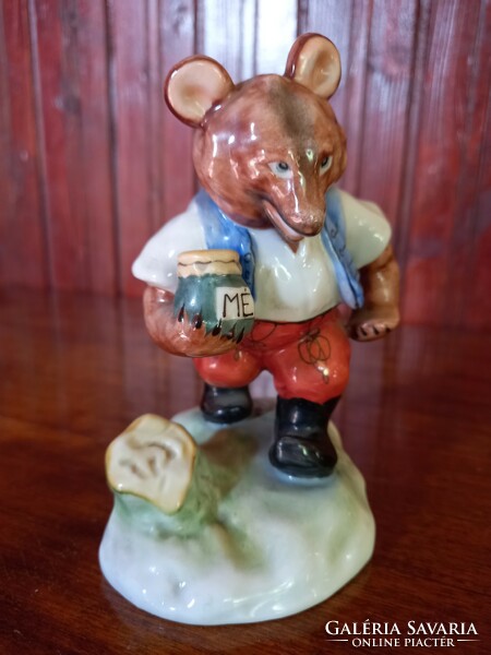 Antique Herend figure statue teddy bear