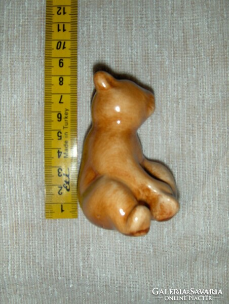 Bodrogkeresztúr ceramic teddy bear teddy bear 7.5 cm (po1)