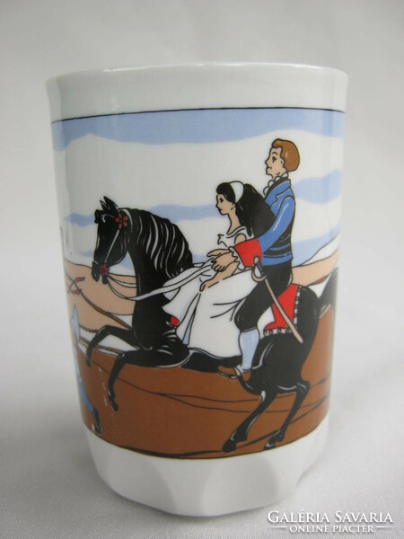 Retro ... Zsolnay porcelain children's fairy tale cup snow white