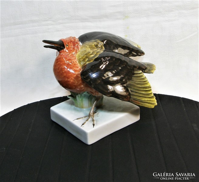 Paradicsommadár - Herendi madár figura