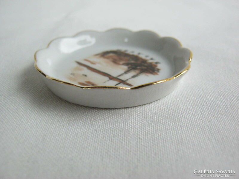 Retro ... Balaton souvenir aquincum porcelain mini bowl