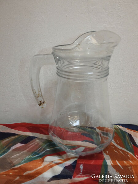 Old water glass jug