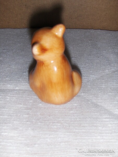 Bodrogkeresztúr ceramic teddy bear teddy bear 7.5 cm (po1)