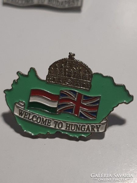 Welcome to Hungary and Budapest badges, badges 2 in one