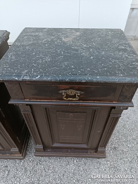 Nightstands with tin German marble slabs