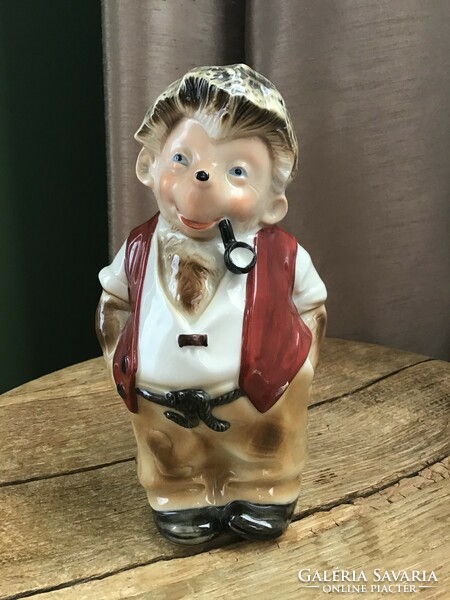 Régi Német porcelán Mecki figura