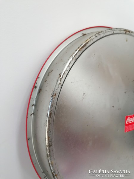 Retro coca-cola metal round tray