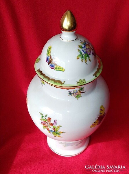 36 cm Herend urn vase with lid for sale