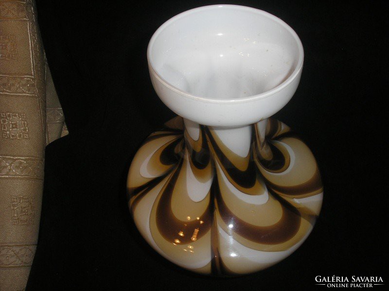 M1-12 ü34 Murano antique vase, opaline florence 24-cm discounted by flawless carlo moretti