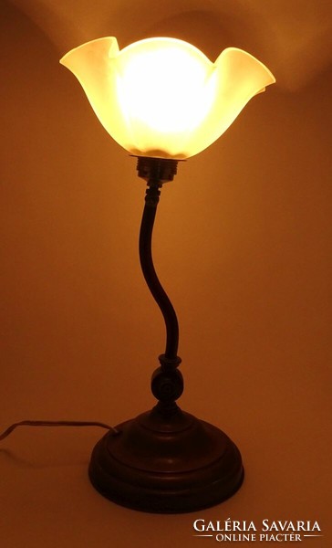 1K125 old copper table floor lamp 42.5 Cm