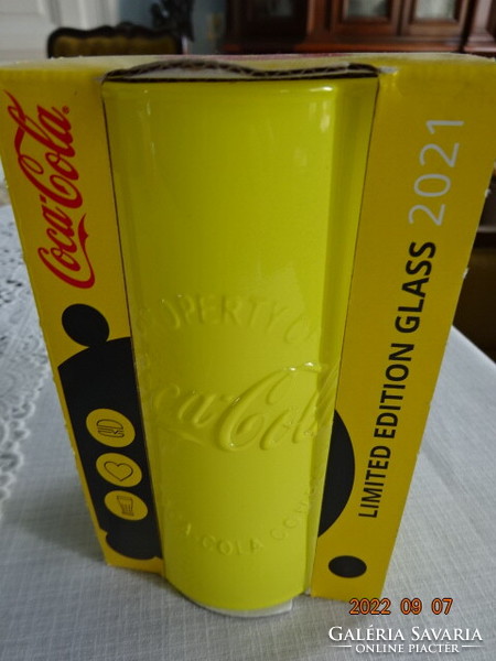 Coca cola - yellow glass cup, height 13.5 cm. McDonald's'. He has! Nice!