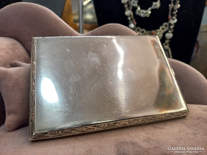 Antique silver cigarette case