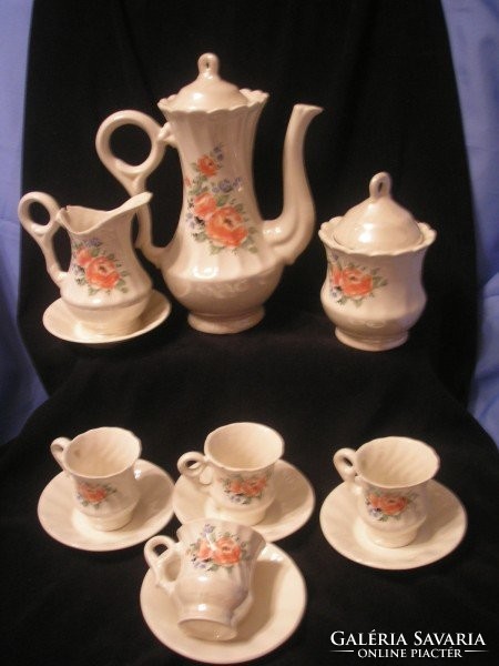 Set of 12 pearl breakfast sets with flowers