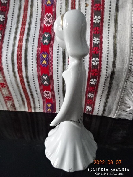 Aquincum  porcelán figurális szobor, Hófehérke, magassága 24 cm. Vanneki!