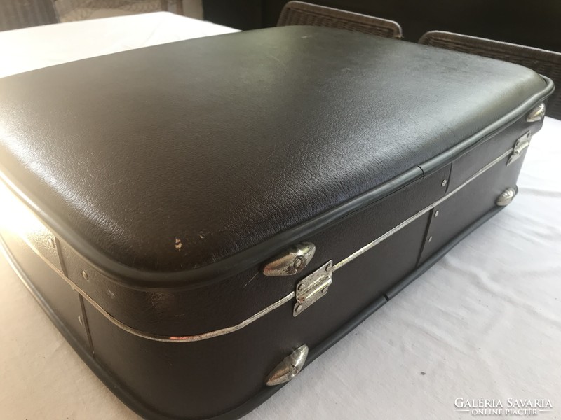Retro suitcase made of papundekli with a vinyl handle, 54 x 43 x 15 cm