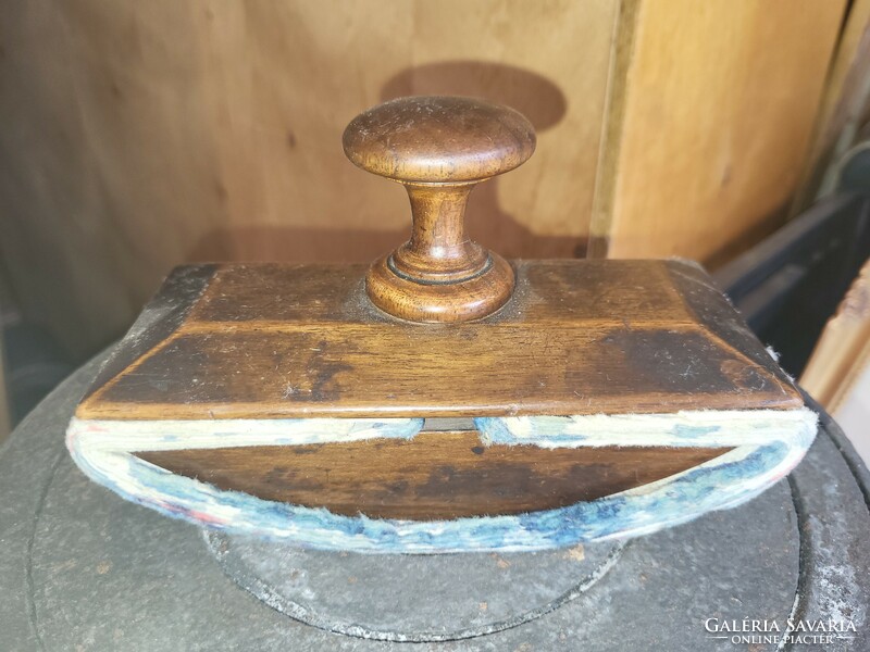 Desk accessory, old ink drinker, wooden tapper