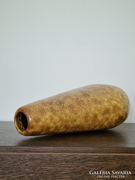 János Kornfeld modernist applied art ceramic vase (27 cm)