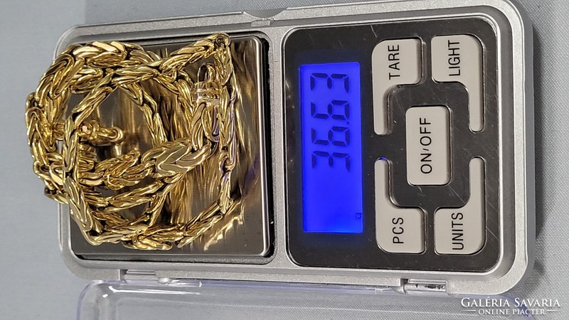 14 K arany nyaklánc 36,63 g