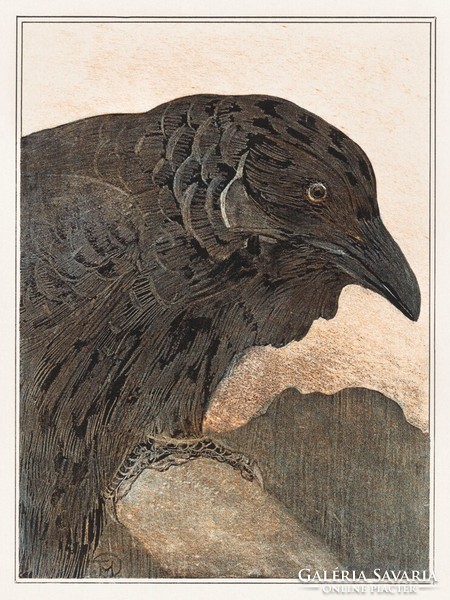 Hoytema - crow - blindfold canvas reprint