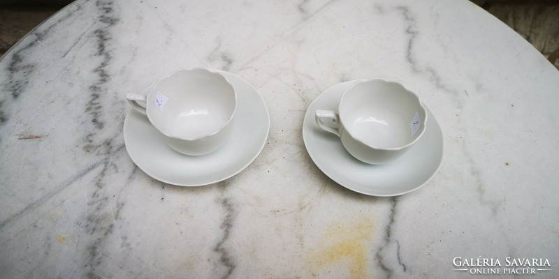 2 Herend coffee mocha cups with white bottom