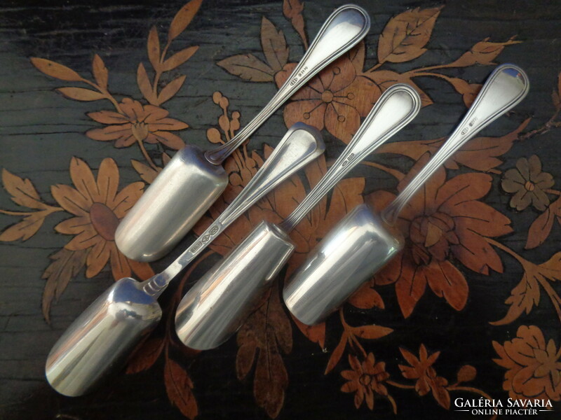 Old silver spice spatulas