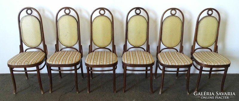 1K272 bent thonet chair set 6 pieces
