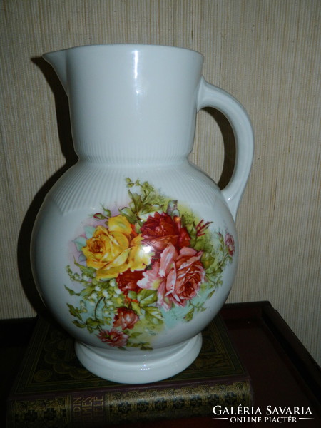 Austrian porcelain rose wash jug