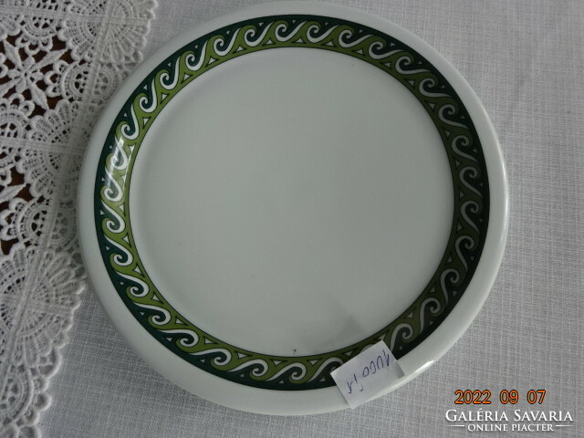 Lilien porcelain Austria, small plate with green pattern, diameter 19 cm. He has!