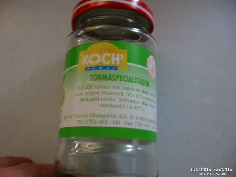 Retro koch apple horseradish bottle