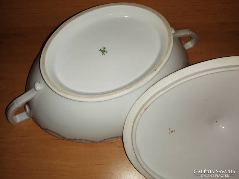 Antik Pirkenhammer porcelán  levesestál 1910 - és 1930 közötti