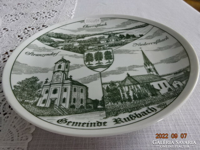 Austrian porcelain wall plate, Stranzendorf, diameter 19.5 cm. He has!
