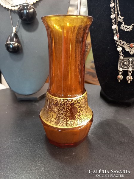 Moser glass vase