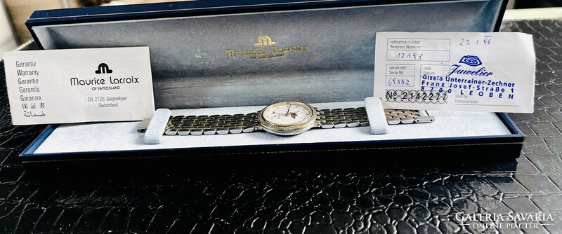 18K gold-diamond Maurice Lacroix triple date moonphase! The