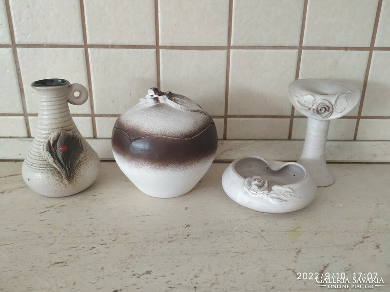 Retro ceramic decorative bed for sale! Vase, bonbonnier, candle holder, ashtray