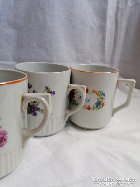 6 Zsolnay porcelain mugs