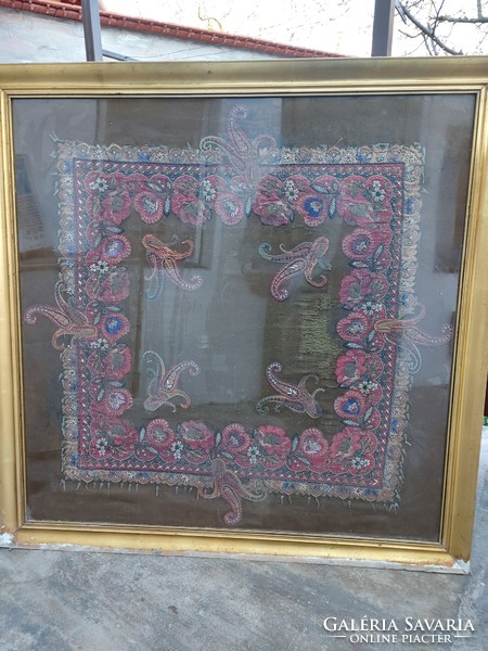 Giant glazed textile image unsigned 283